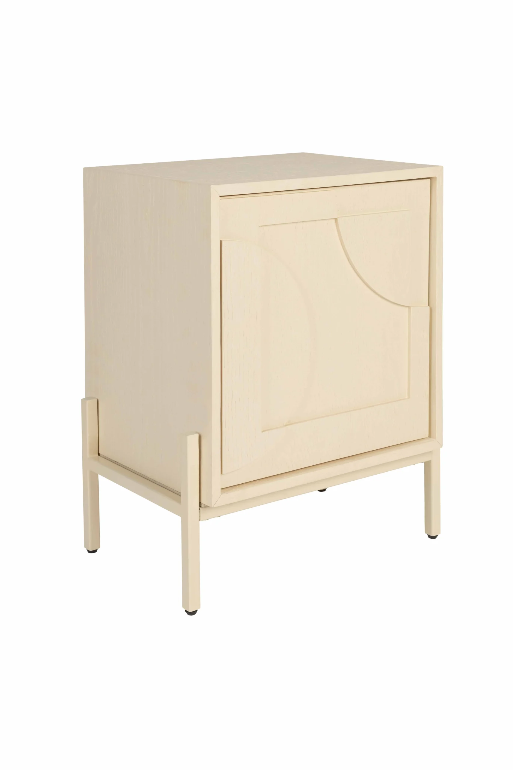 Zuiver Faces Beistelltisch Eisen/Eiche Beige 45x35 cm