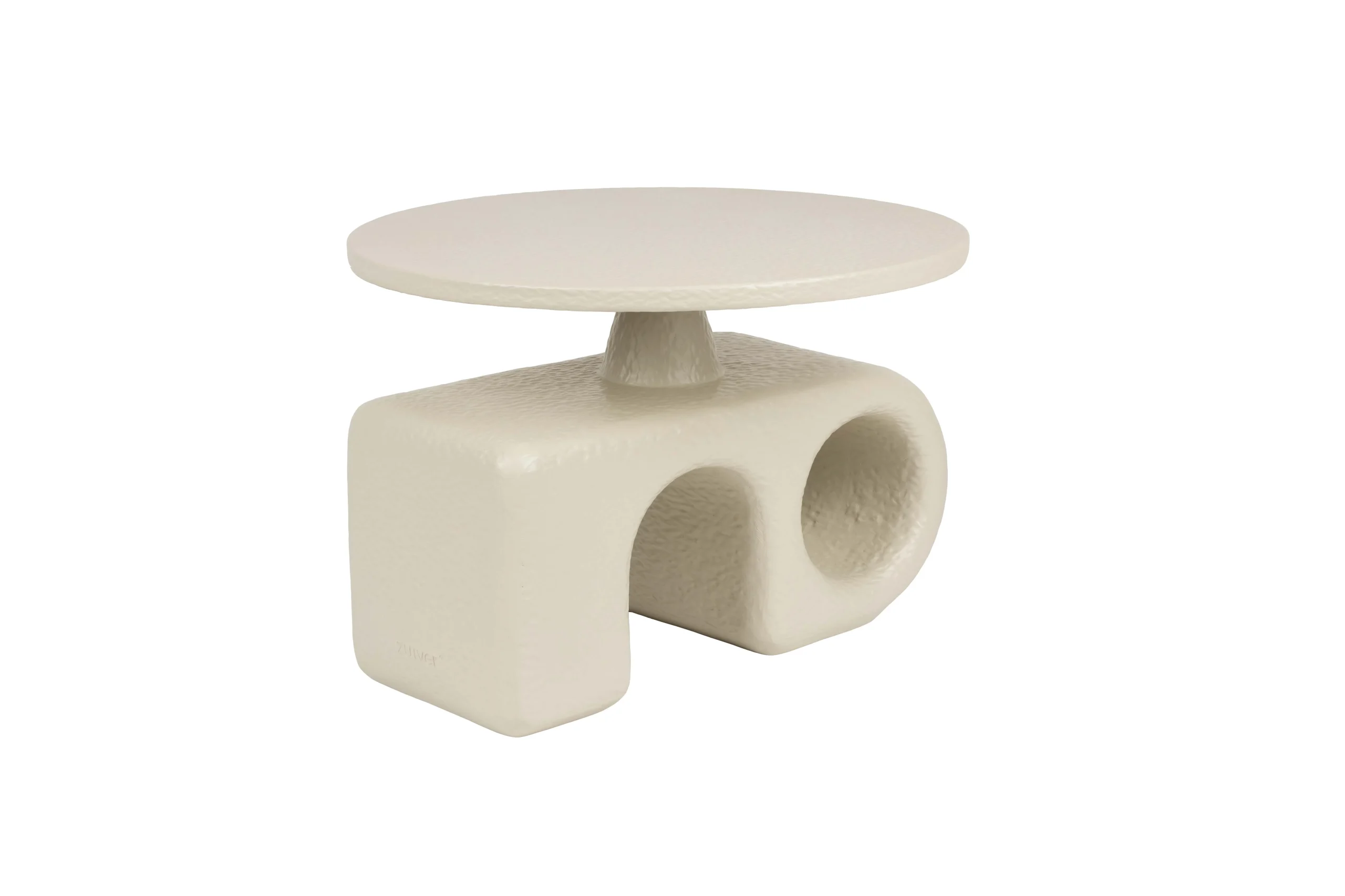 Zuiver Hermit Beistelltisch Harz Beige Ø58x40 cm