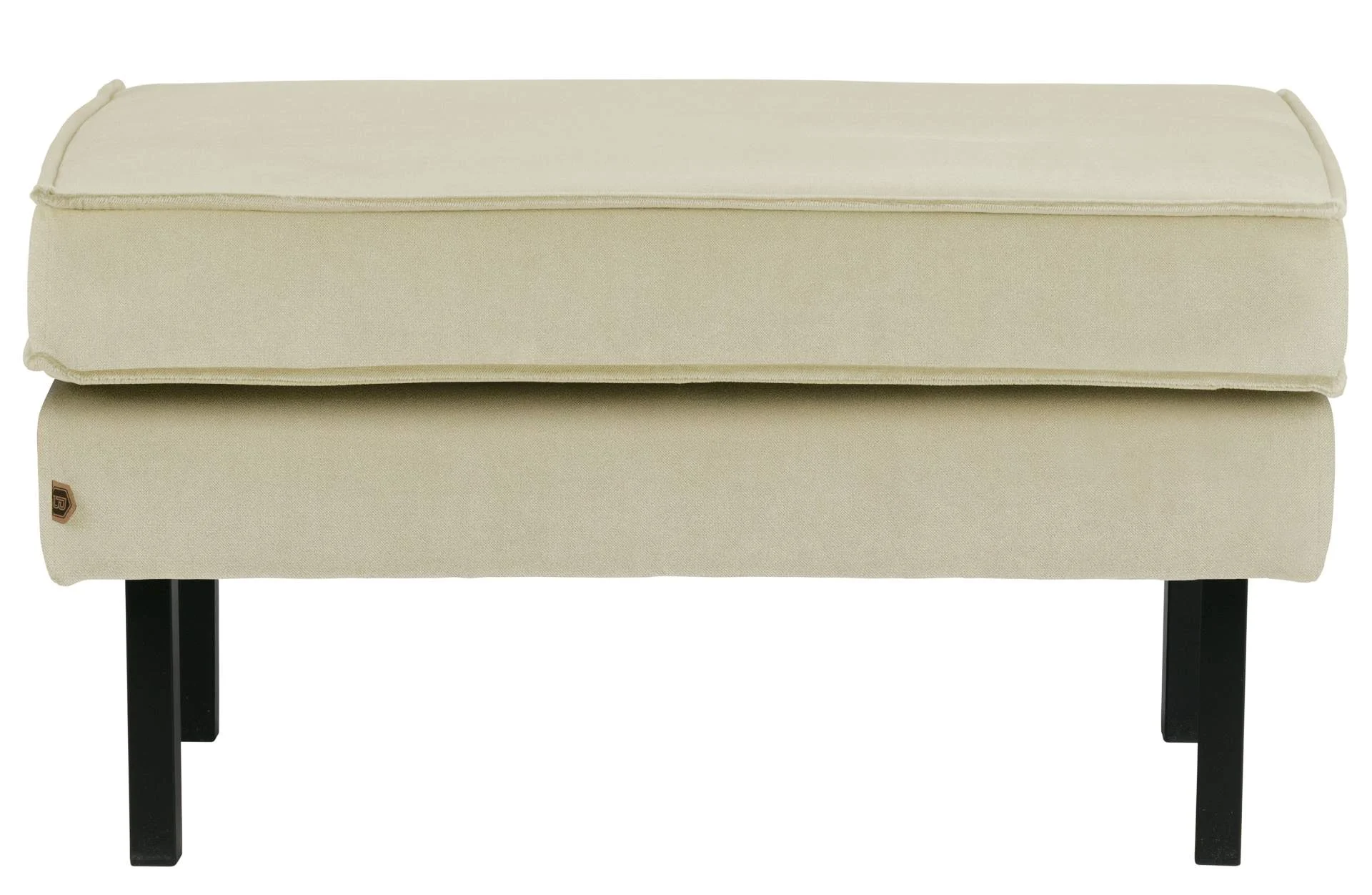 Hocker Rodeo Samt, modernes Design, Pistazie, gepolstert, Metallgestell, komfortabel für Dein Zuhause - Woood