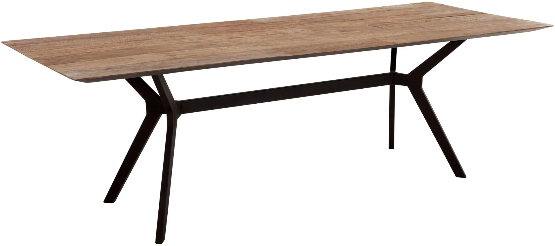 Esstisch Metropole Teakholz, modern massiv, natur, 225 cm, für 6–8 Personen - dtp Home