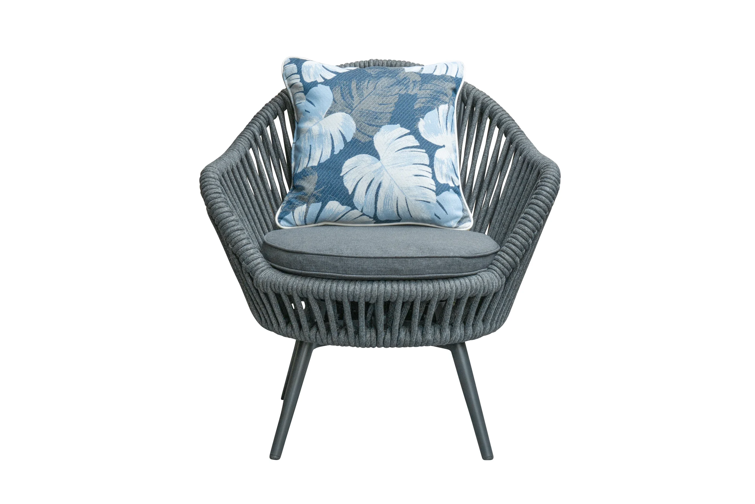 LC Garden Bari Drehsessel Aluminium / Anthrazit