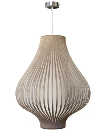 Onion Pendelleuchte Ø 45cm, Rosa Samt - FASMAS
