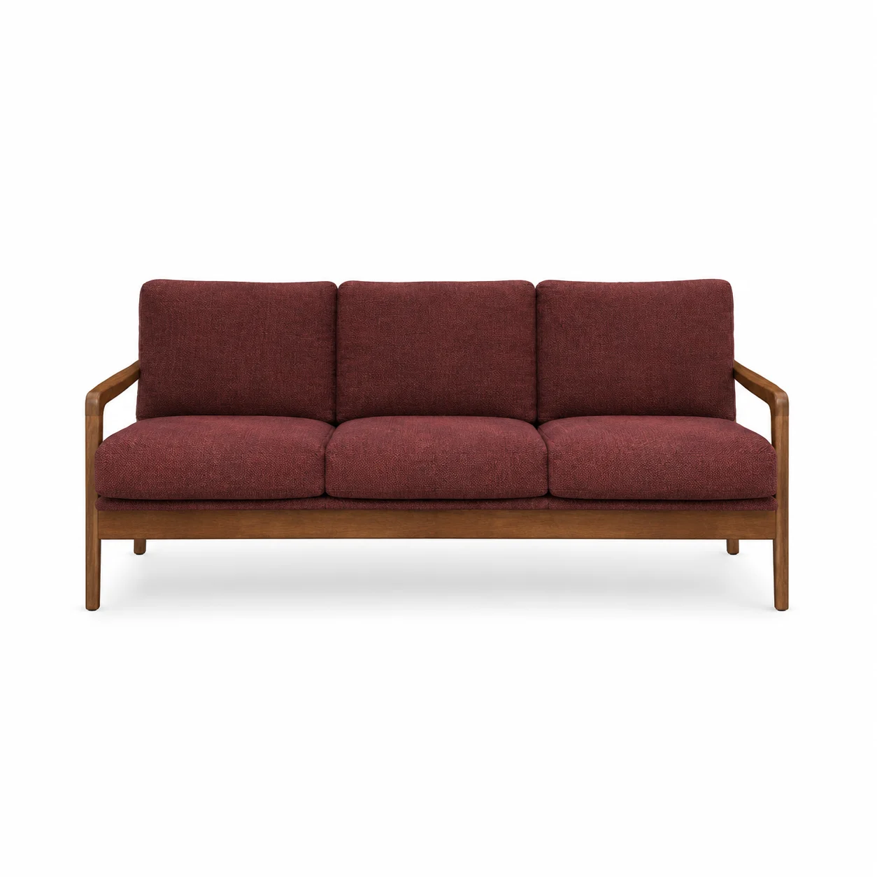Rico 3 Sitzer Stoff Silent Bordeaux | Outlet - FASMAS