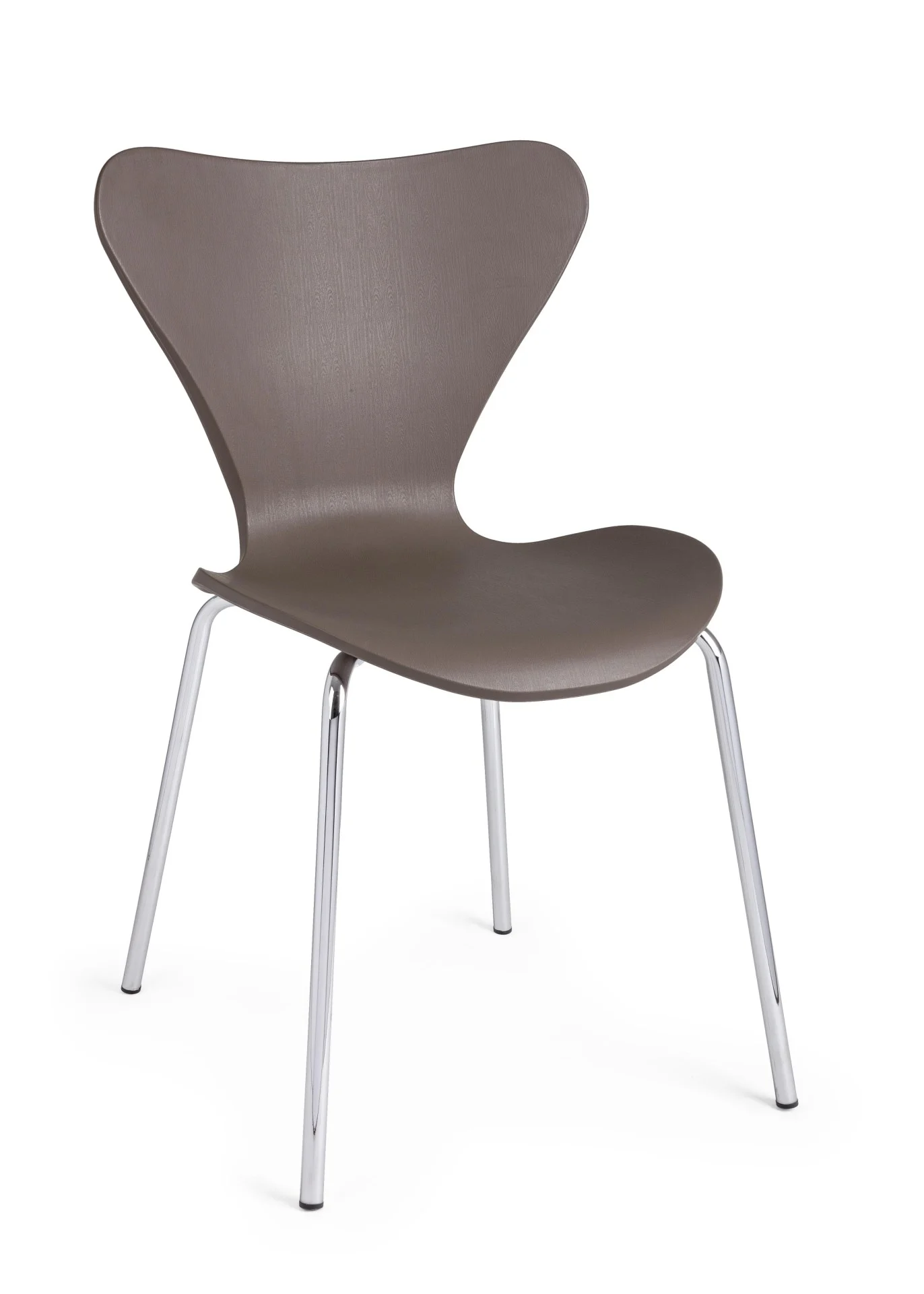 Stuhl Tessa 4er-Set, Kunststoff und Metall, modern, braun, pflegeleicht für Dein Zuhause