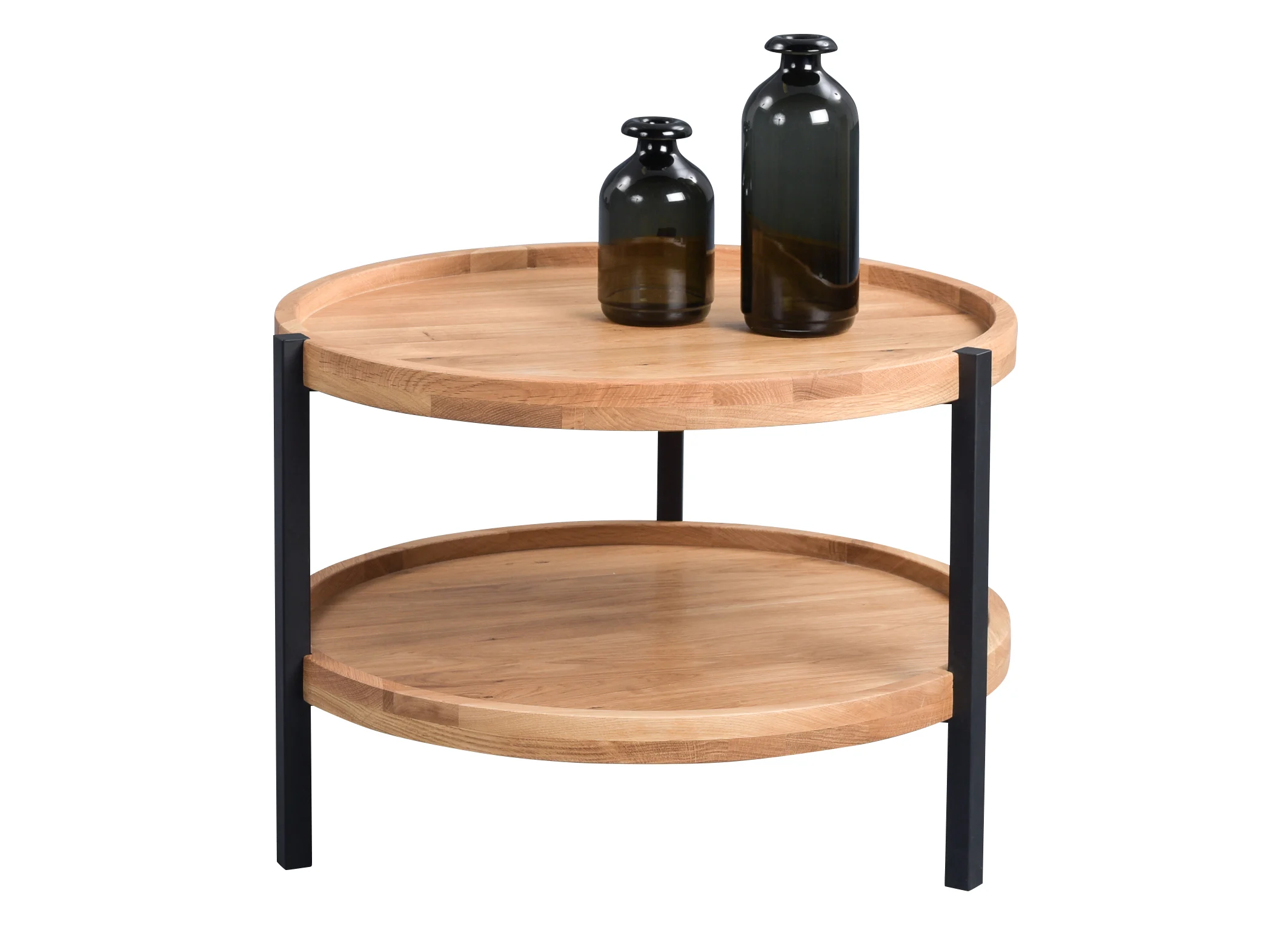 Couchtisch Beistelltisch NADA 46x65 cm Wildeiche furniert - Fun Moebel