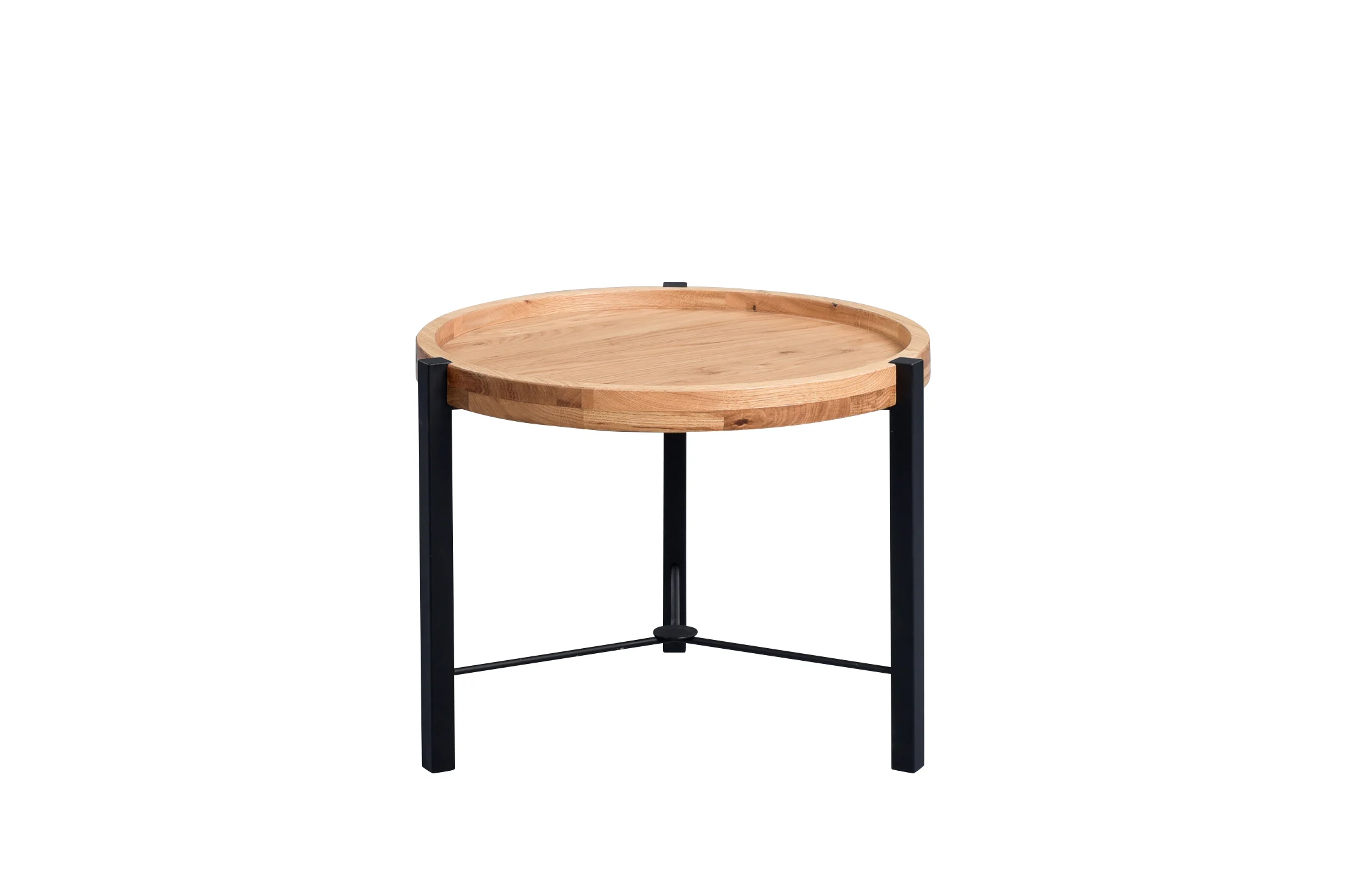 Couchtisch Beistelltisch TIRA 39x50 cm Wildeiche furniert - Fun Moebel