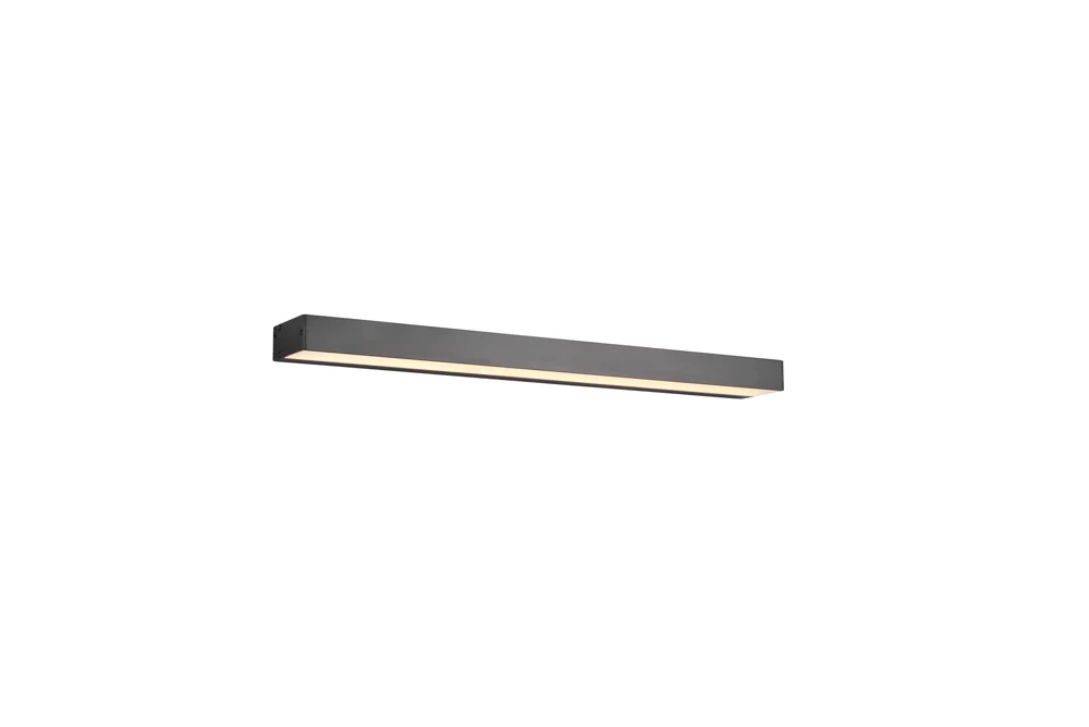 Trio Rocco Wandleuchte LED Aluminium/Glas Schwarz matt