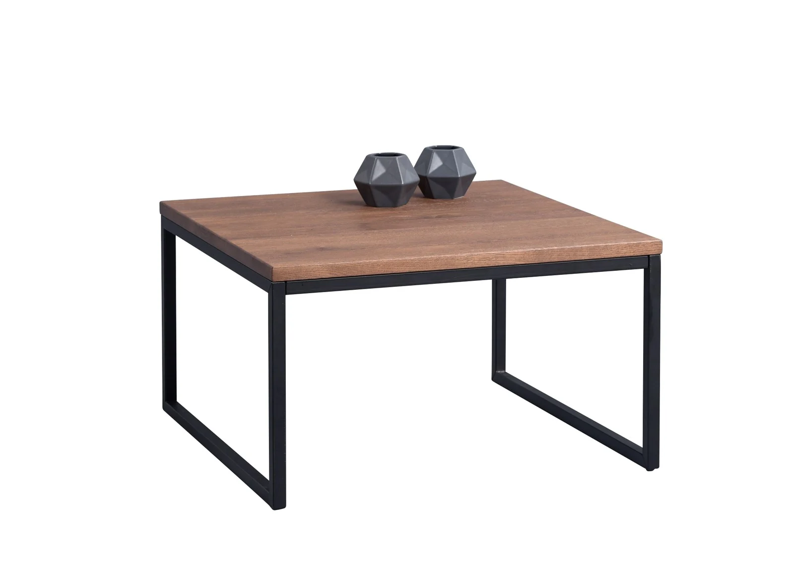 Couchtisch Beistelltisch IRINA 60x60 cm Eiche Massiv braun gebeizt - Fun Moebel
