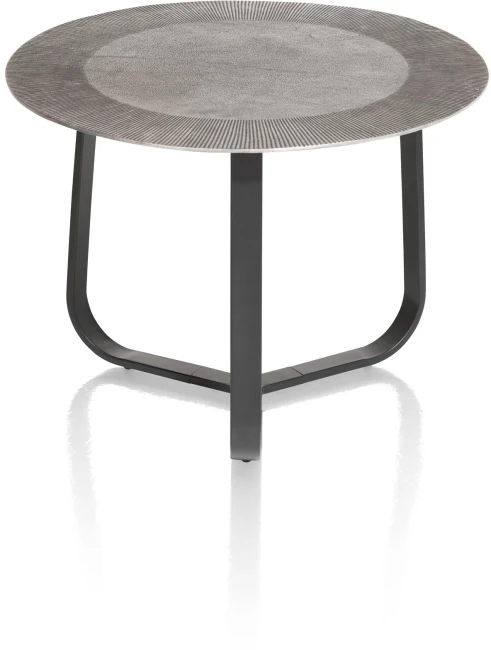 XOOON Falun Couchtisch Metallgestell/Aluminiumplatte rund
