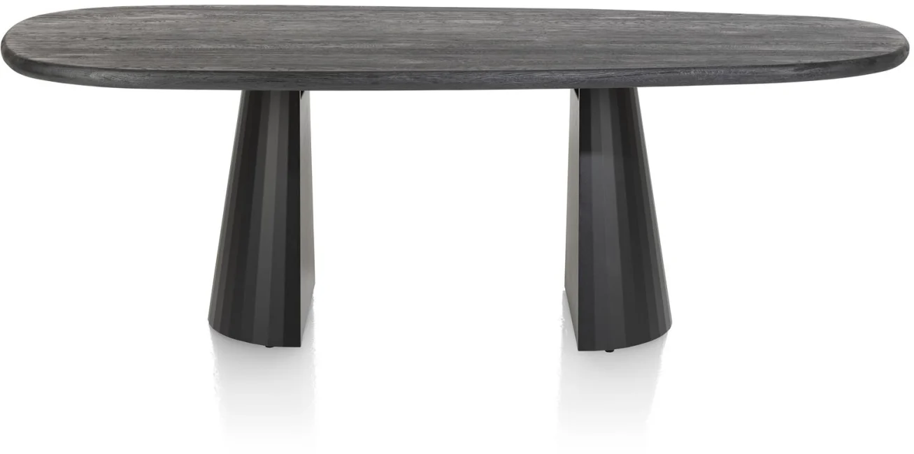 XOOON Arawood Esszimmertisch Massivholz Eiche/Metallgestell