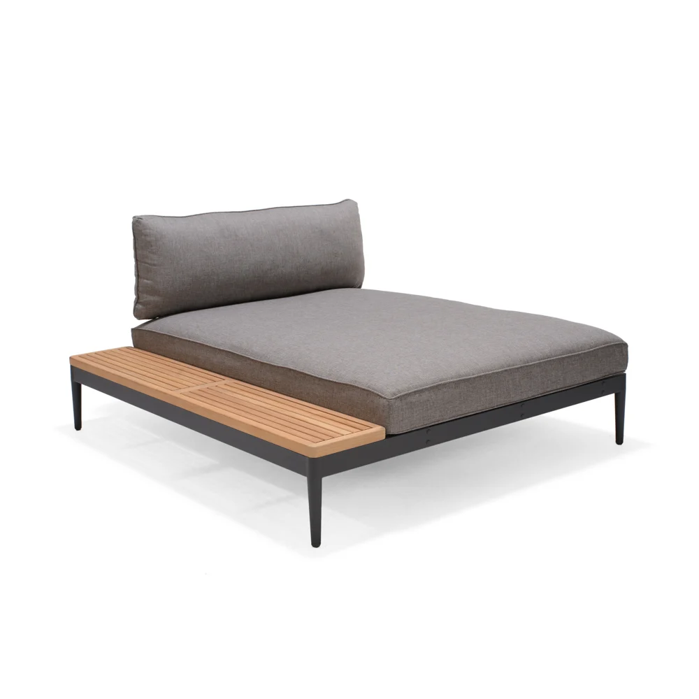 ScanCom Topaz XL Daybed Aluminium / Teak
