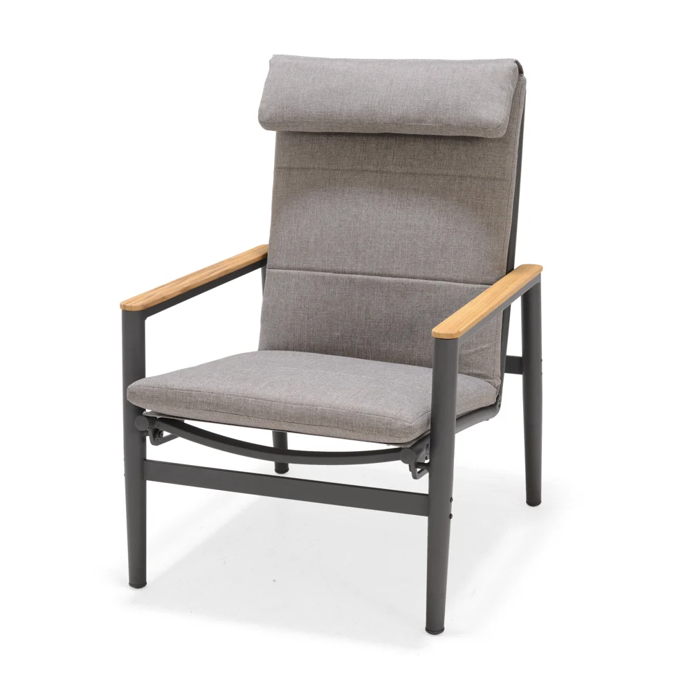 ScanCom Topaz Lounge Sessel Aluminium / Teak