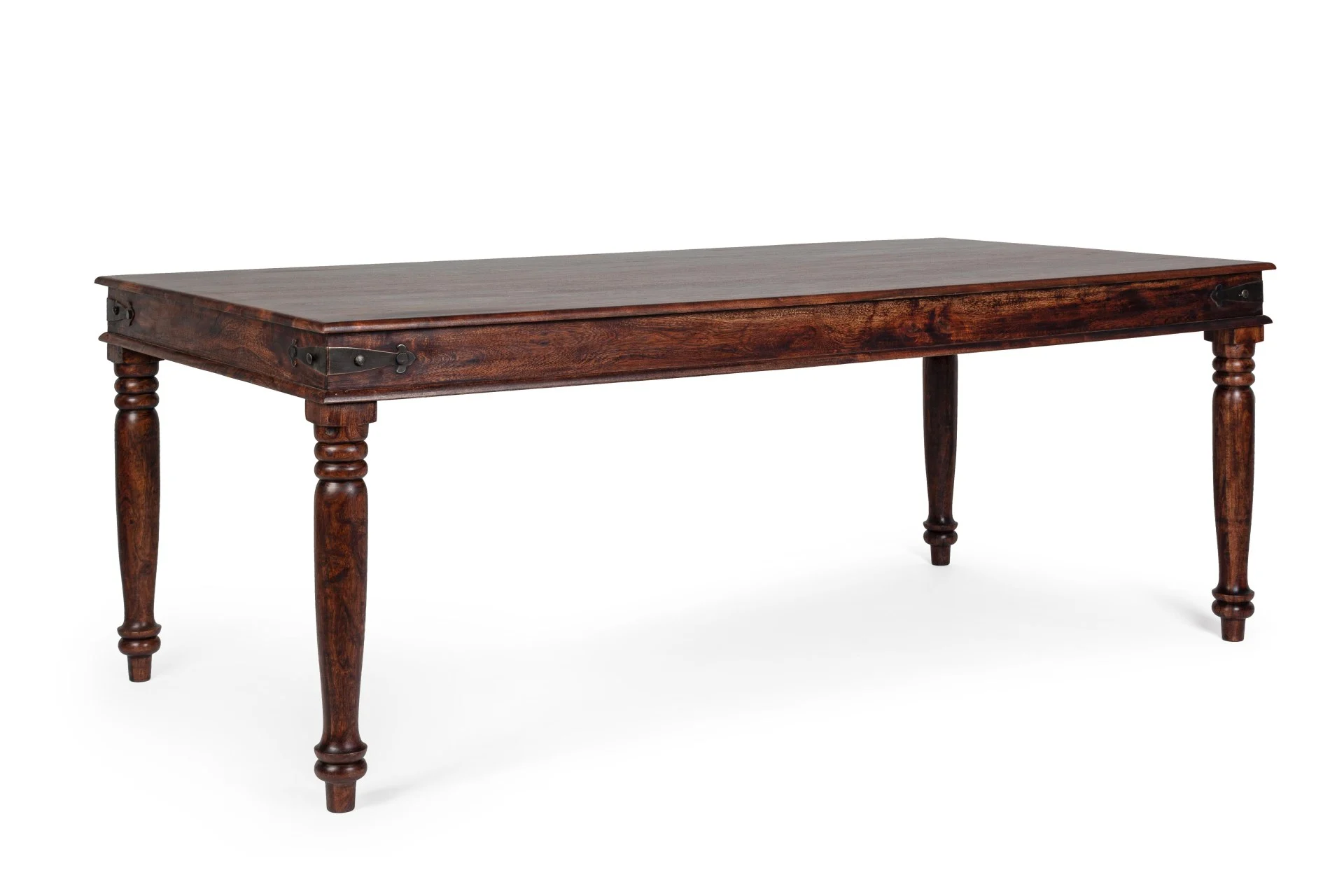 Esstisch Jaipur aus Akazienholz, klassisch, 200 cm, braun, für 6–8 Personen, Bizzotto