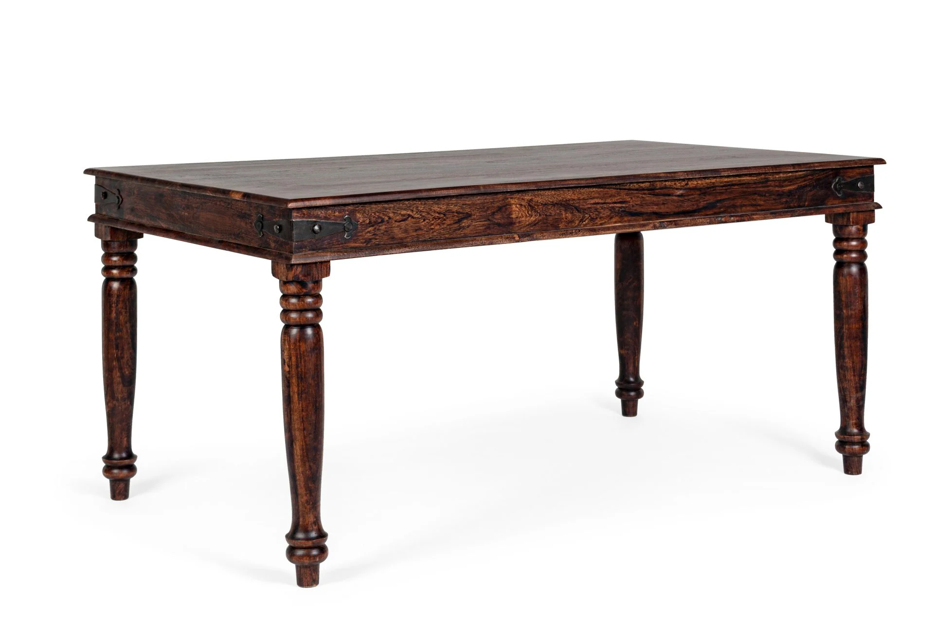 Esstisch Jaipur aus Akazienholz, klassischer Stil, braun, 160 cm, für 4–6 Personen - Bizzotto