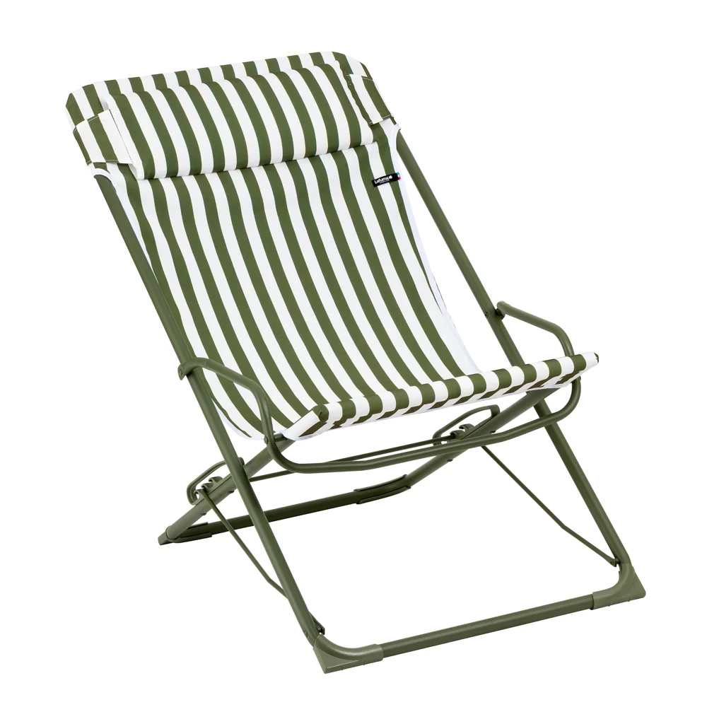 Lafuma Transaswing Schaukel Liegestuhl/Strandstuhl Gestreift Klappbar 60x91 cm