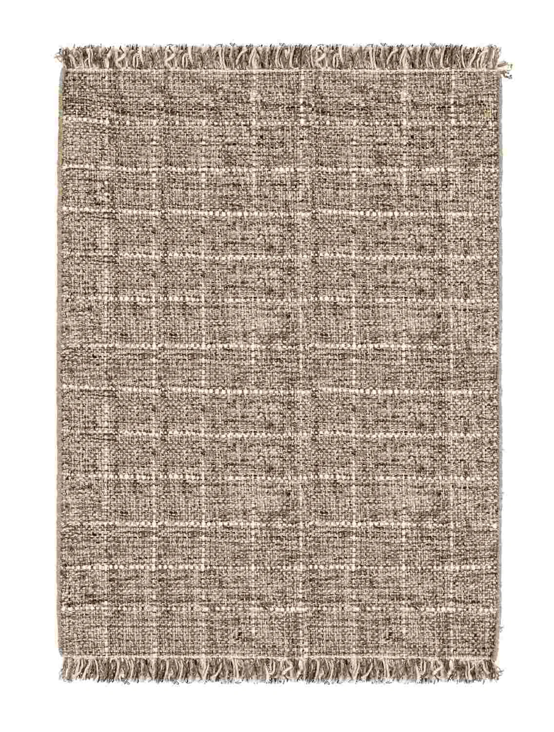 Teppich Senuri aus Wolle, klassisch, Braun, 140x200 cm, pflegeleicht und strapazierfähig - Bizzotto