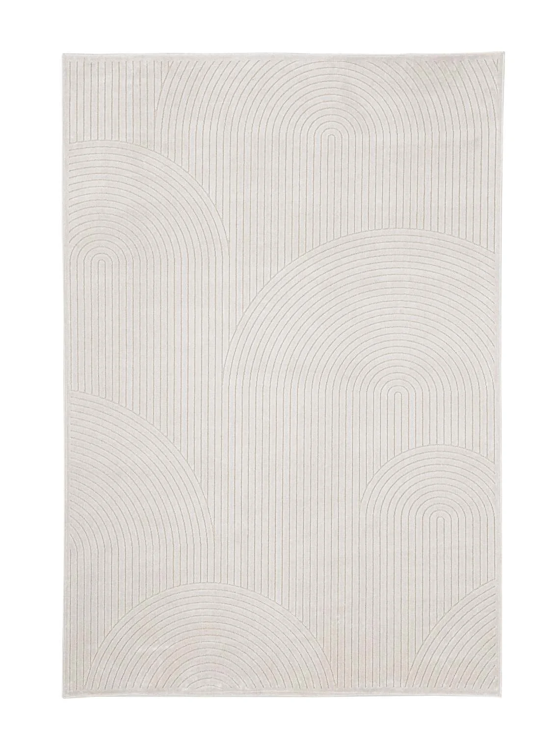 Teppich Klab aus Viskose, modernes Design, beige, 160x230 cm, angenehm weich für Dein Zuhause - Bizzotto