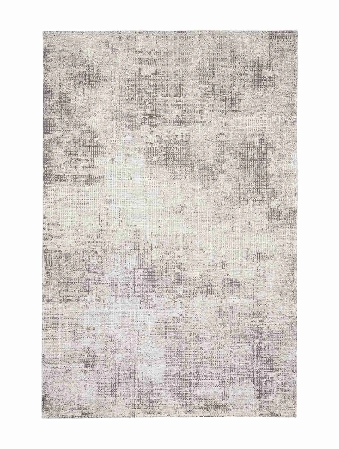 Teppich Suri aus Chenille, modern skandinavisch, silber, 155x230 cm, pflegeleicht - Bizzotto