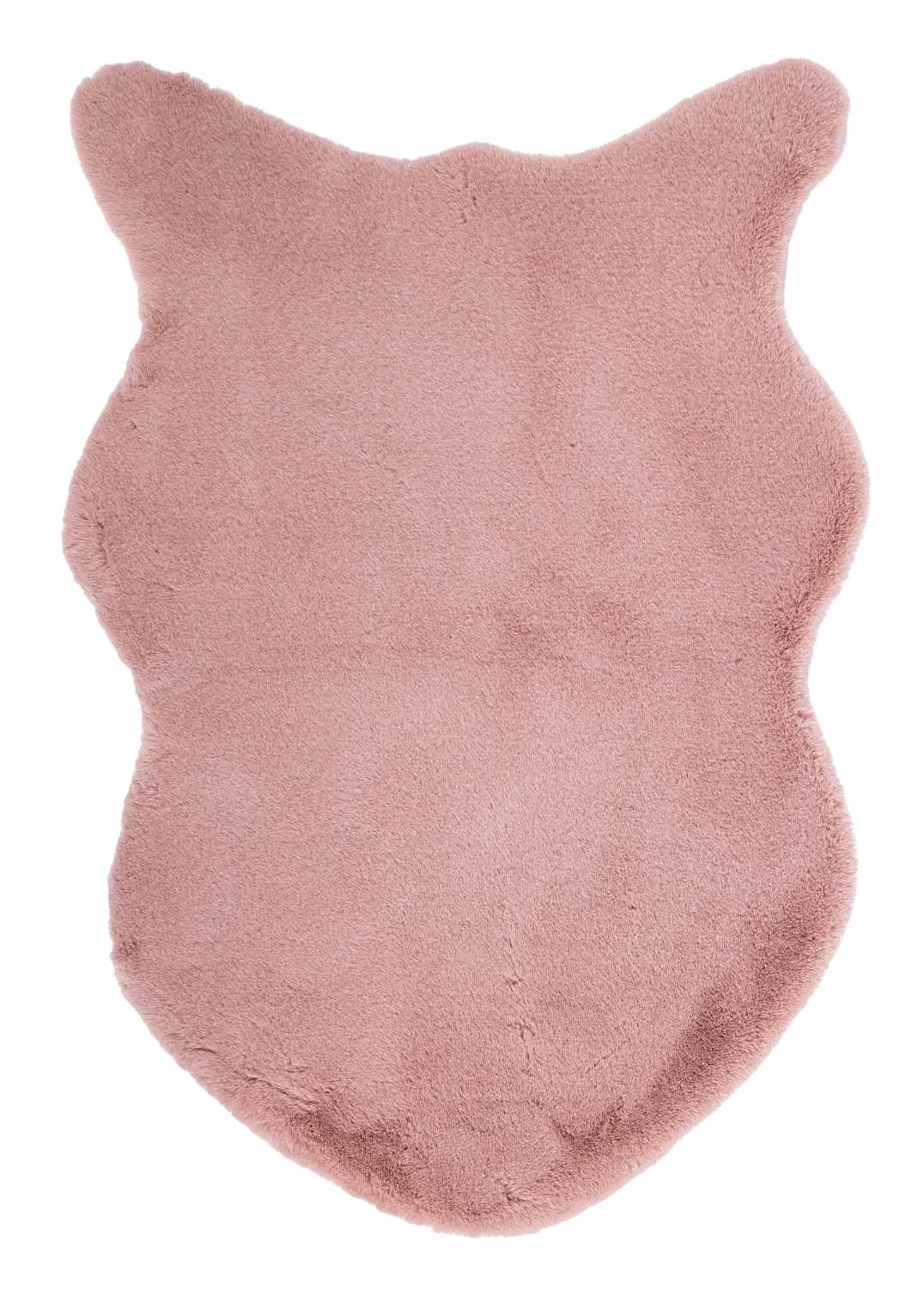 Teppich Kathlyn aus Polyester, modernes Design, organische Form, Rosa, pflegeleicht für Dein Zuhause - Bizzotto