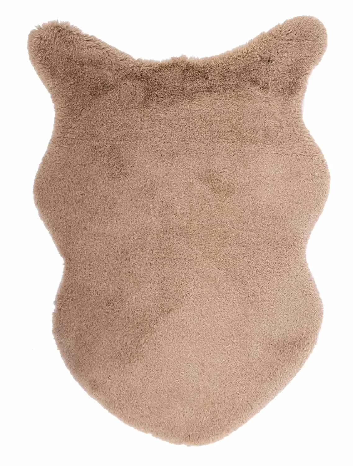 Teppich Kathlyn aus Polyester, modern und pflegeleicht, Bronze, organische Form, 60x90 cm - Bizzotto