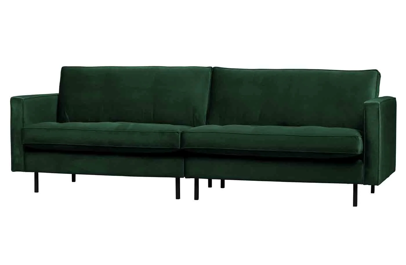 Sofa Rodeo Classic 3 Sitzer Samt, modern, grün, komfortabel gepolstert, elegantes Design - Woood