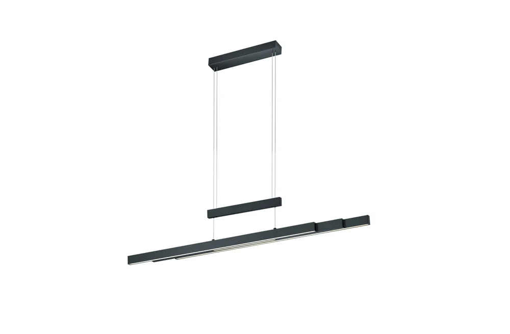 Trio Trajan Pendelleuchte Metall/Nickel matt LED Dimmbar höhenverstellbar