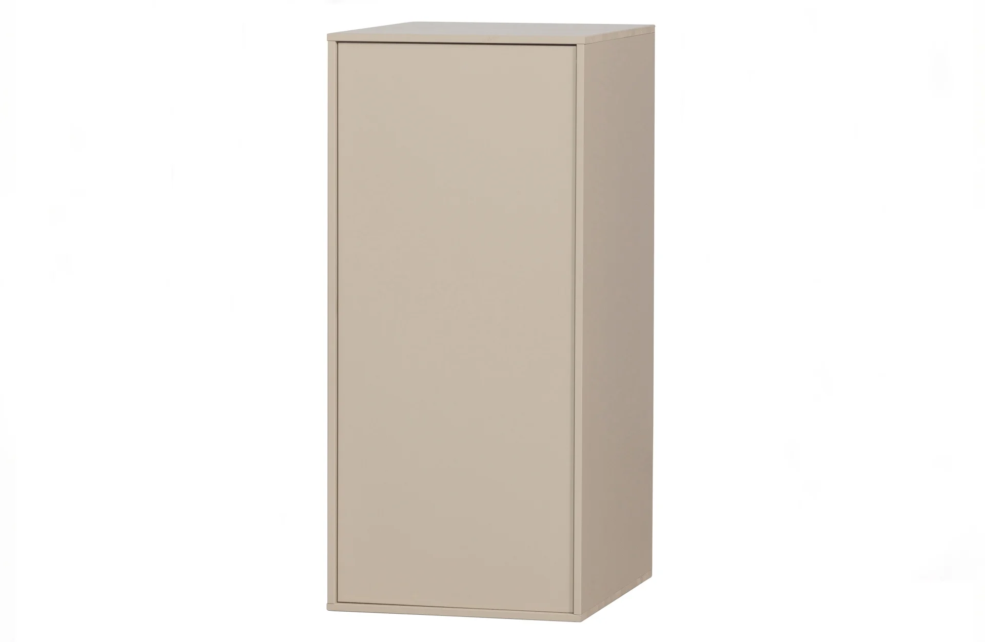 Kleiderschrank Daily Closet aus Kiefer, modern, Dakargrau, mit Push-to-Open-System, 110x50 cm