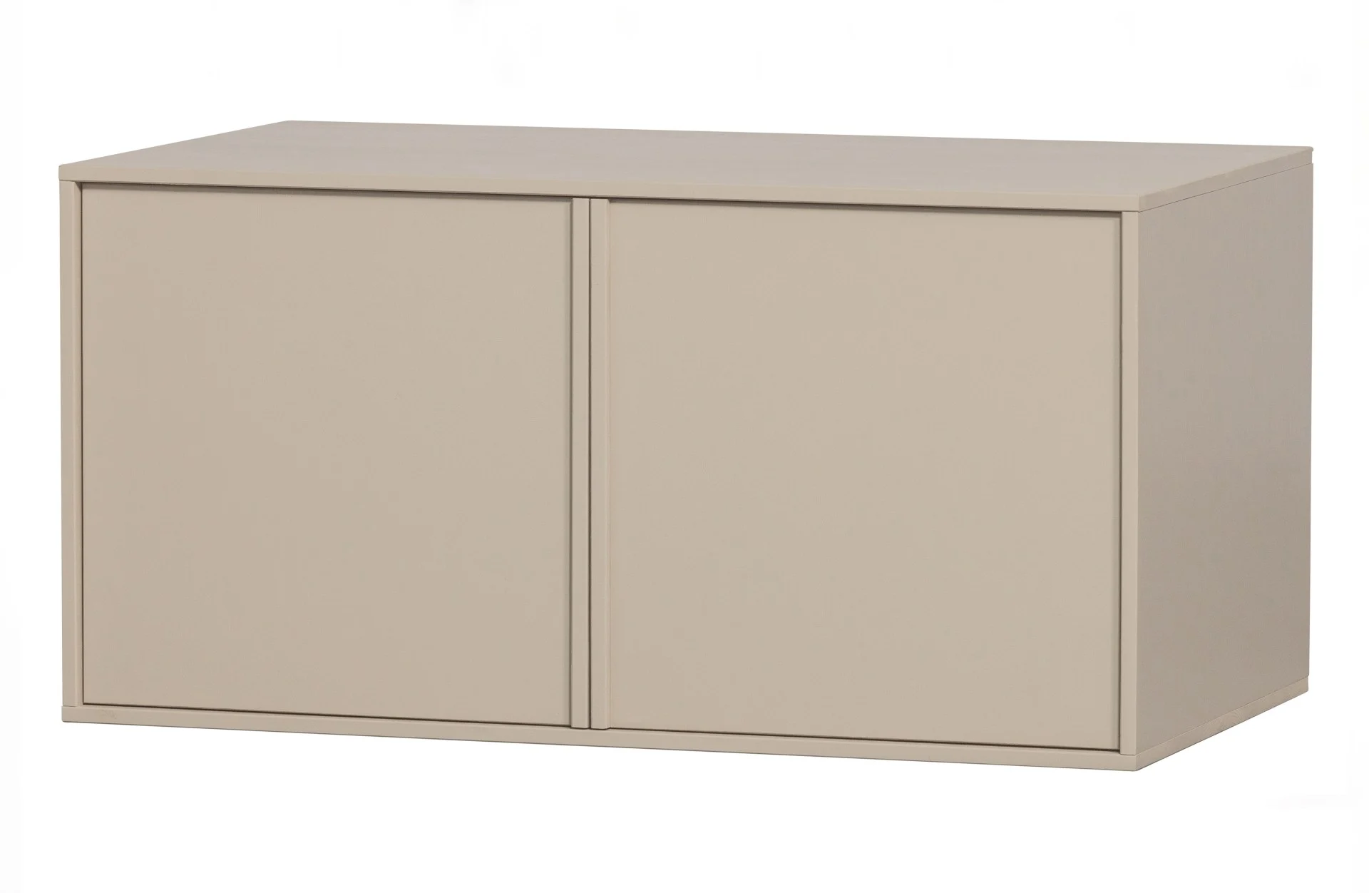 Kleiderschrank Daily Closet aus Kiefernholz, modern, Push-to-Open, dakargrau, 50x100 cm