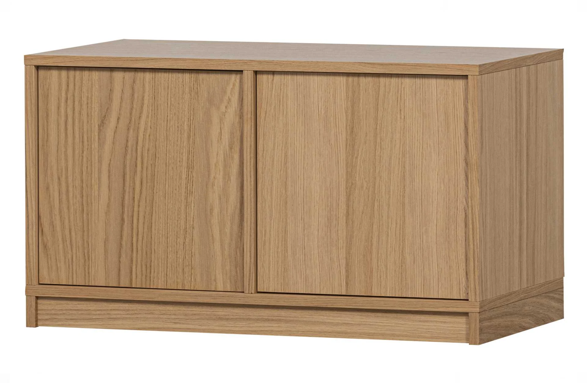 Modulschrank Modulair Eiche, modern mit Push-to-Open, natur, 44x77 cm, 2 Türen, 4 Fächer