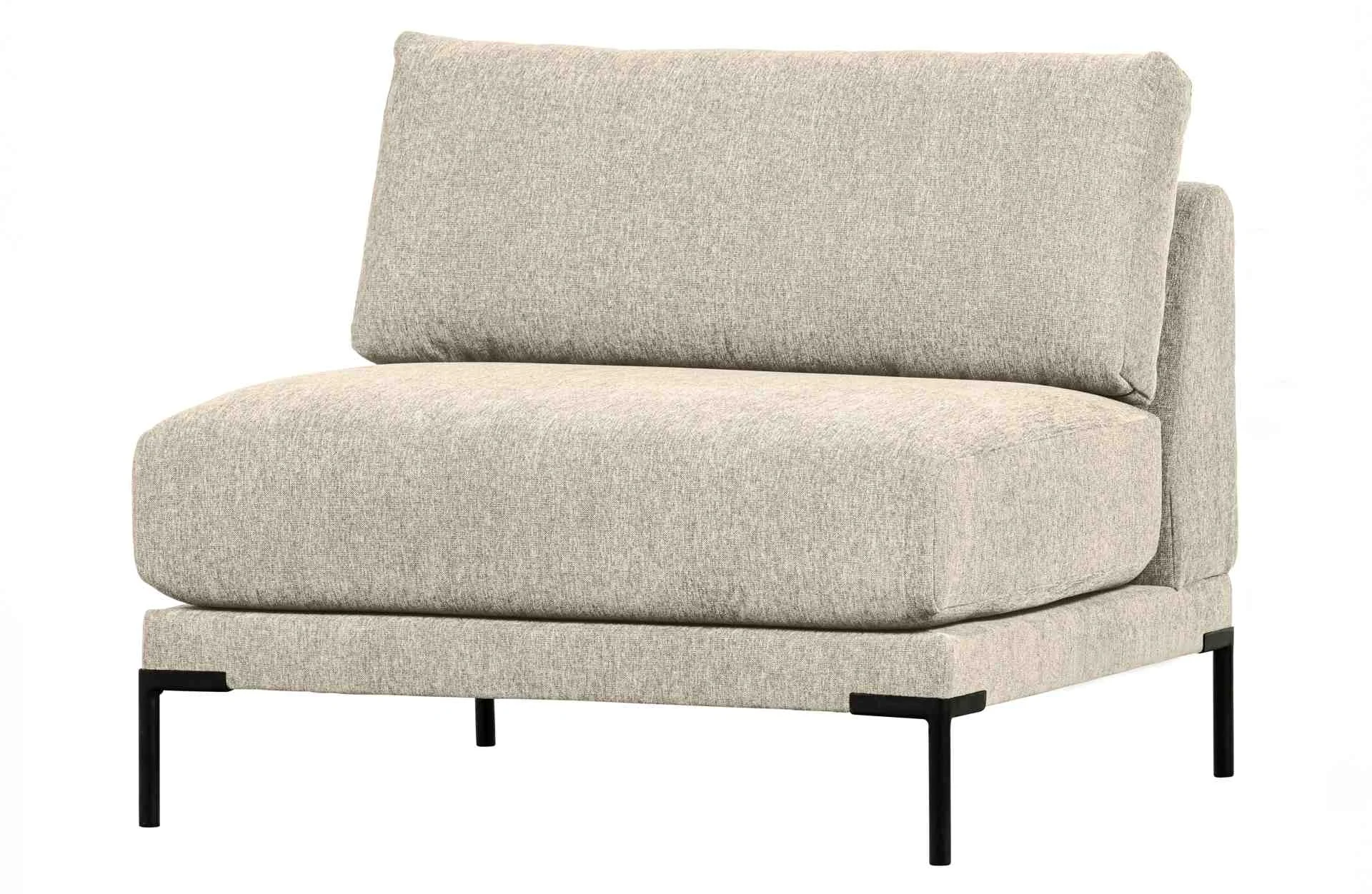 Modulsofa Couple Loveseat Element, Melange-Stoff, modern und flexibel, Sand, gepolstert