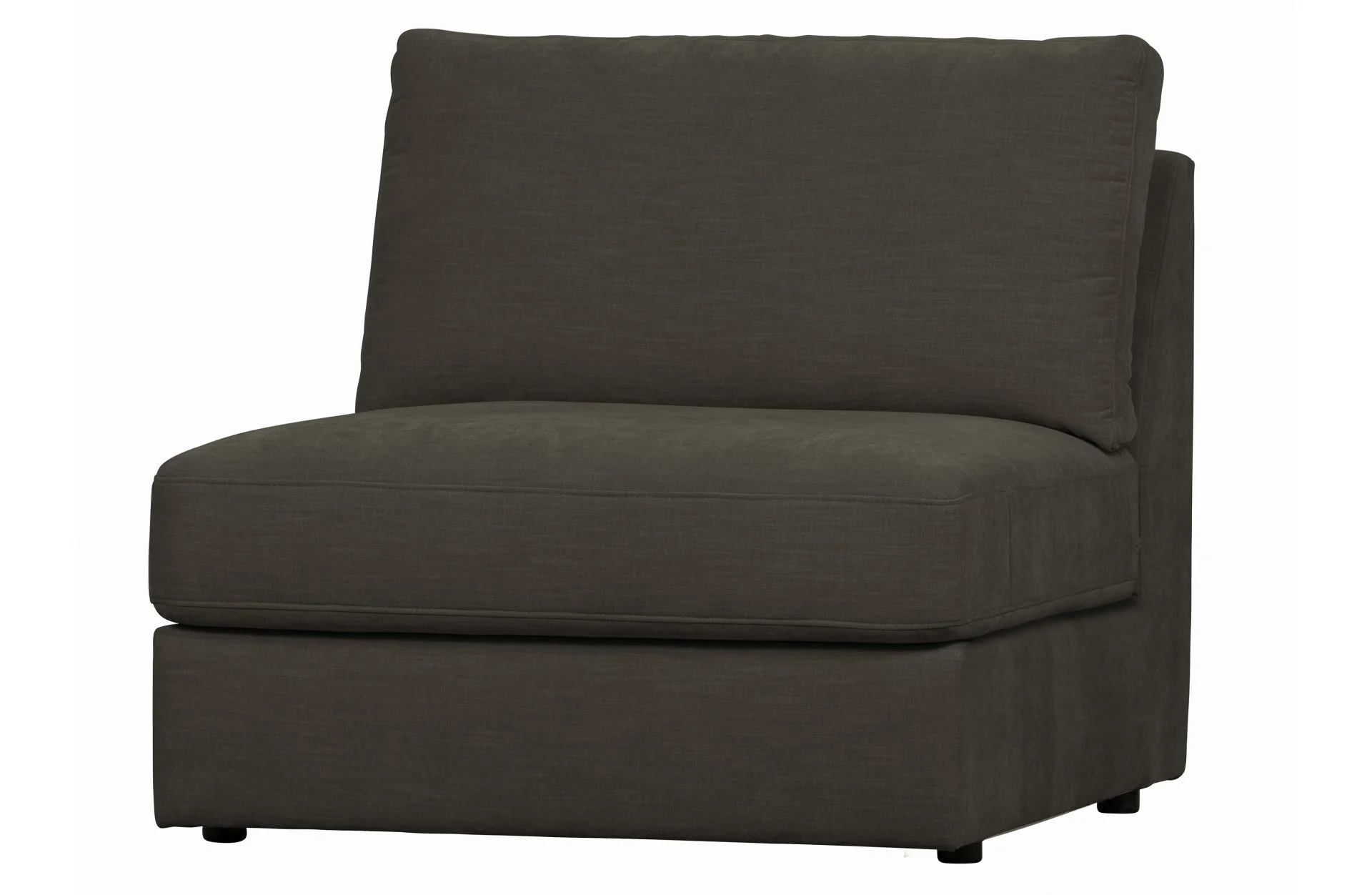 Modulsofa Family Seat Element aus Webstoff, modern und gepolstert, anthrazit, flexibel kombinierbar - VTwonen