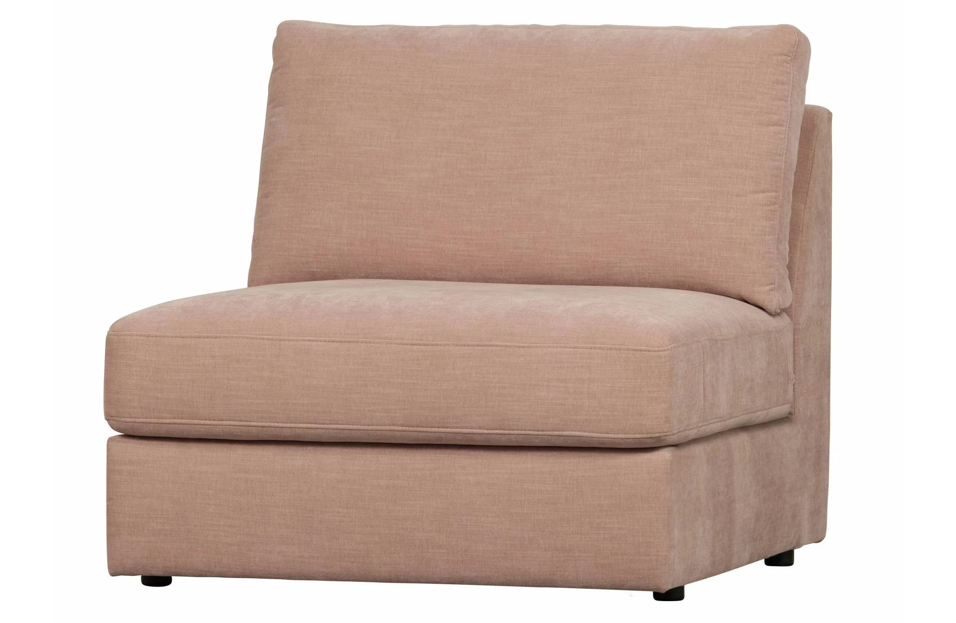 Modulsofa Family Seat Element aus Webstoff, modern und flexibel, rosa, bequem gepolstert - VTwonen