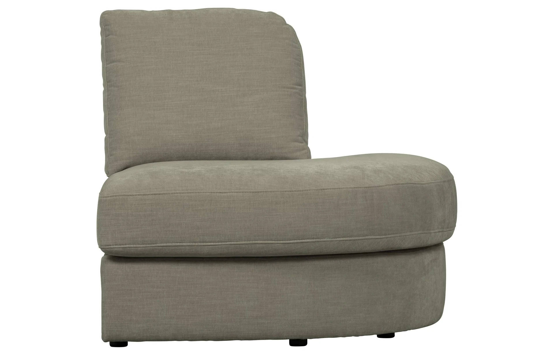 Modulsofa Family 1-Seat Eck-Element, eleganter Webstoff, modern, grau, flexible Verbindung