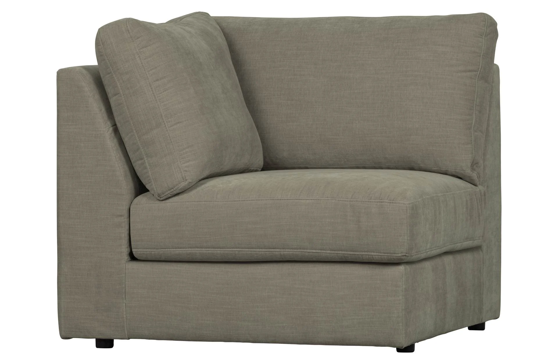 Modulsofa Family Eck-Element, weicher Webstoff, modern, Grau, vielseitig kombinierbar