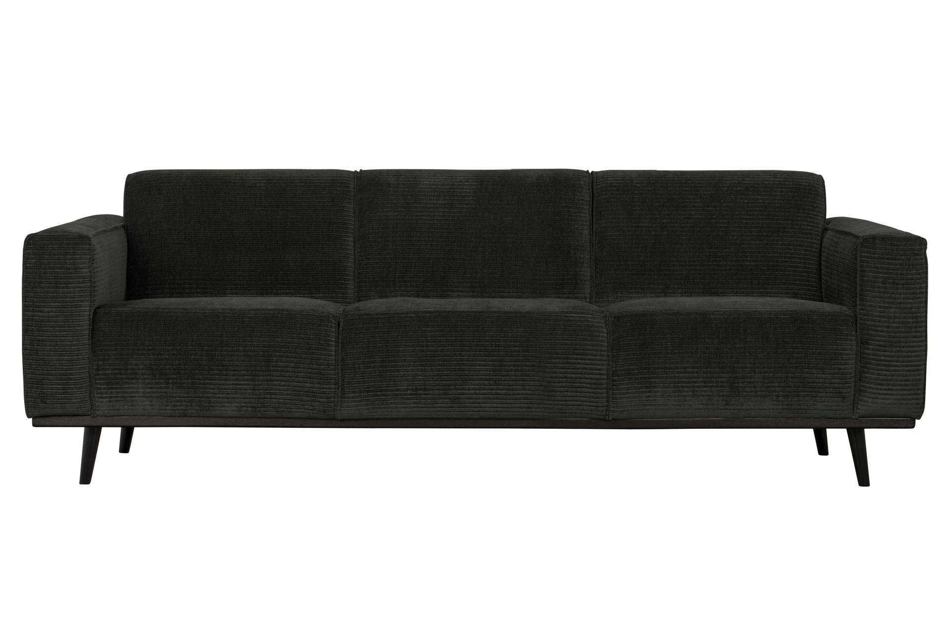 Sofa Statement aus Jacquard-Stoff, modern und klassisch, graphit, gepolstert für 3–4 Personen
