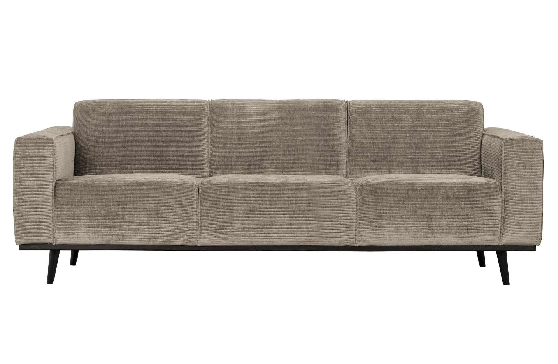 Sofa Statement aus gewebtem Jacquard, modern und klassisch, beige, mit komfortabler Polsterung - Woood