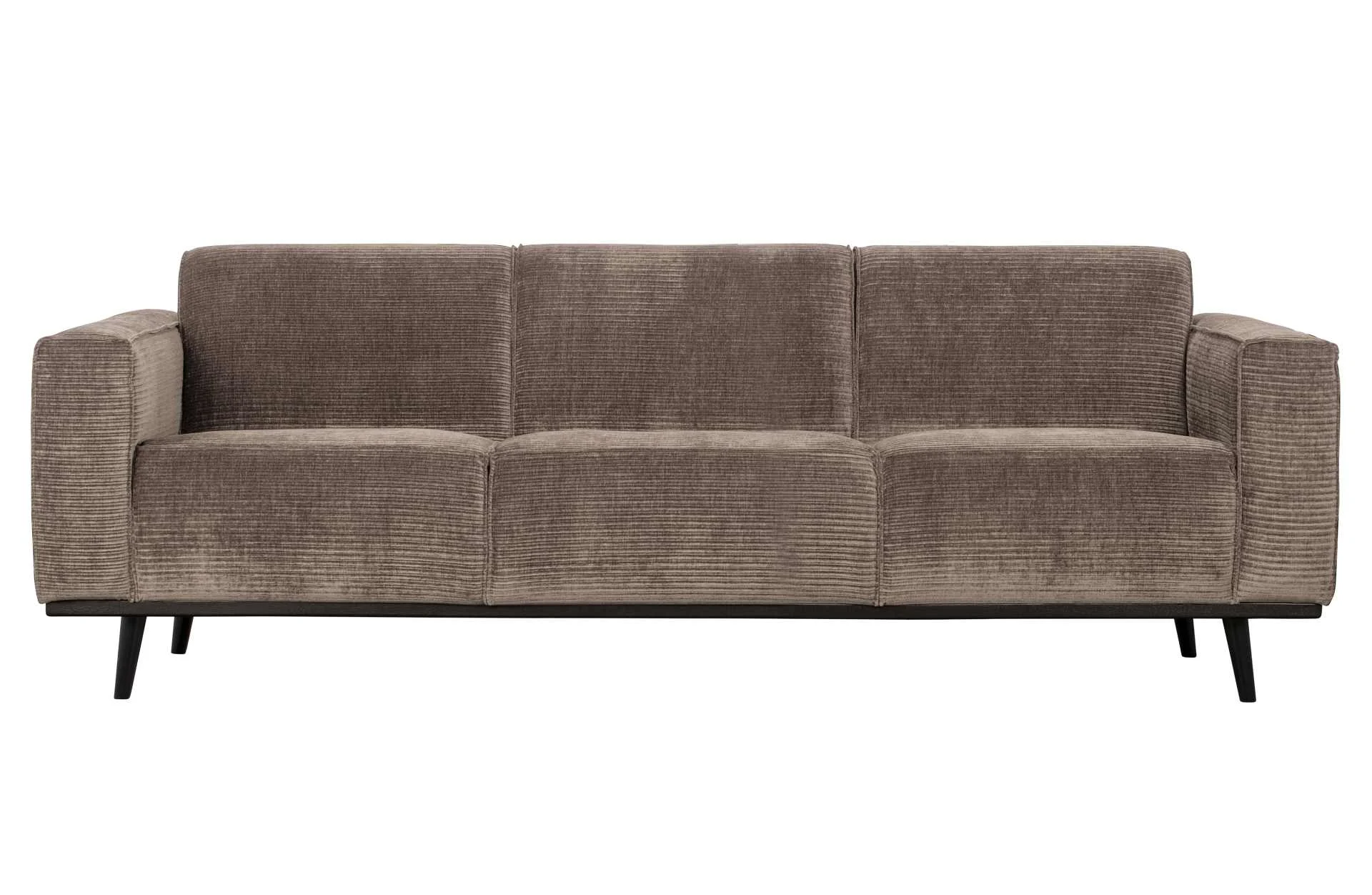 Sofa Statement aus gewebtem Jacquard, modern und komfortabel, taupe, für 3–4 Personen - Woood
