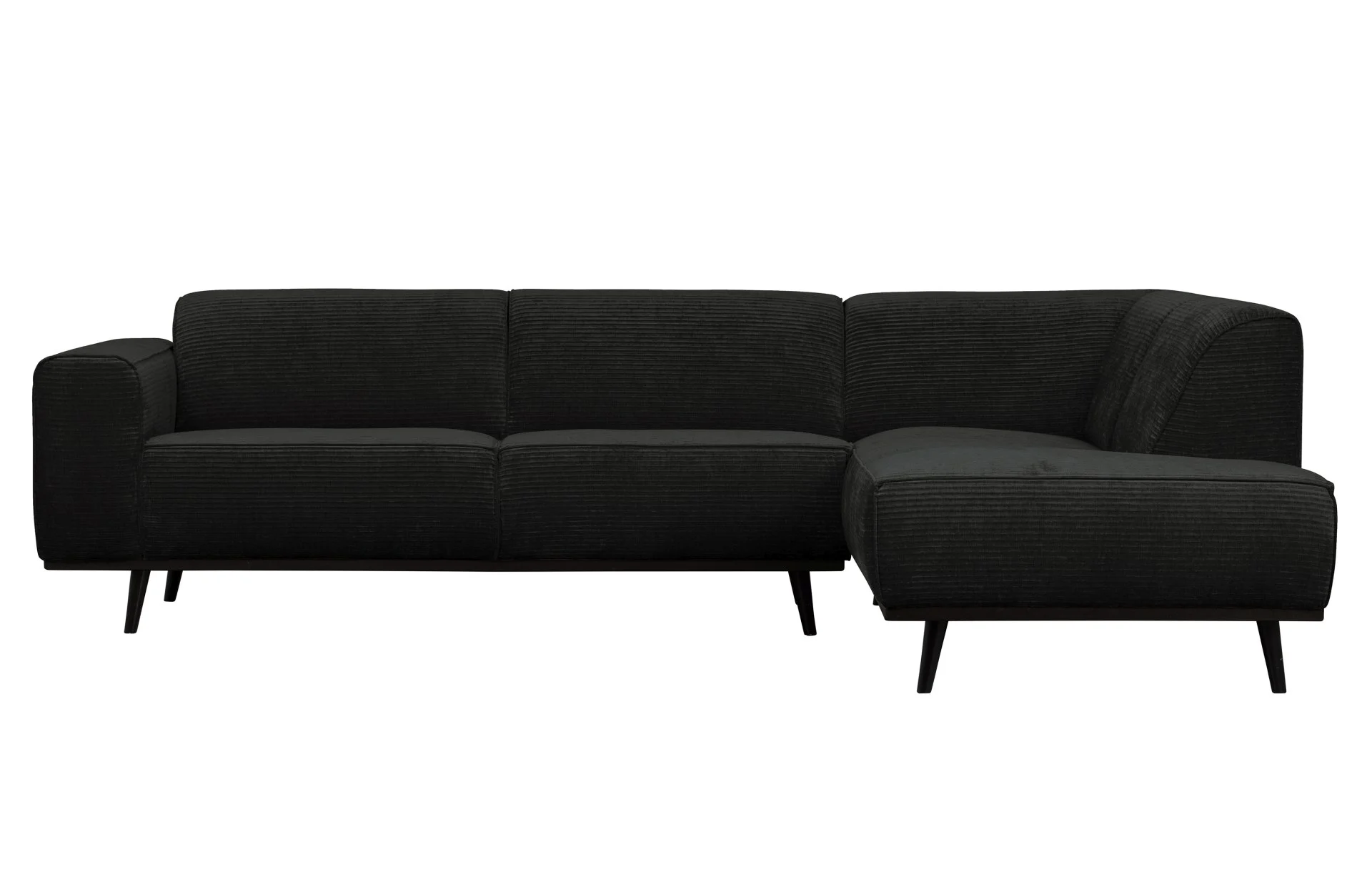 Ecksofa Statement Jacquard-Stoff, modern und klassisch, rechts, graphit, für 4–5 Personen