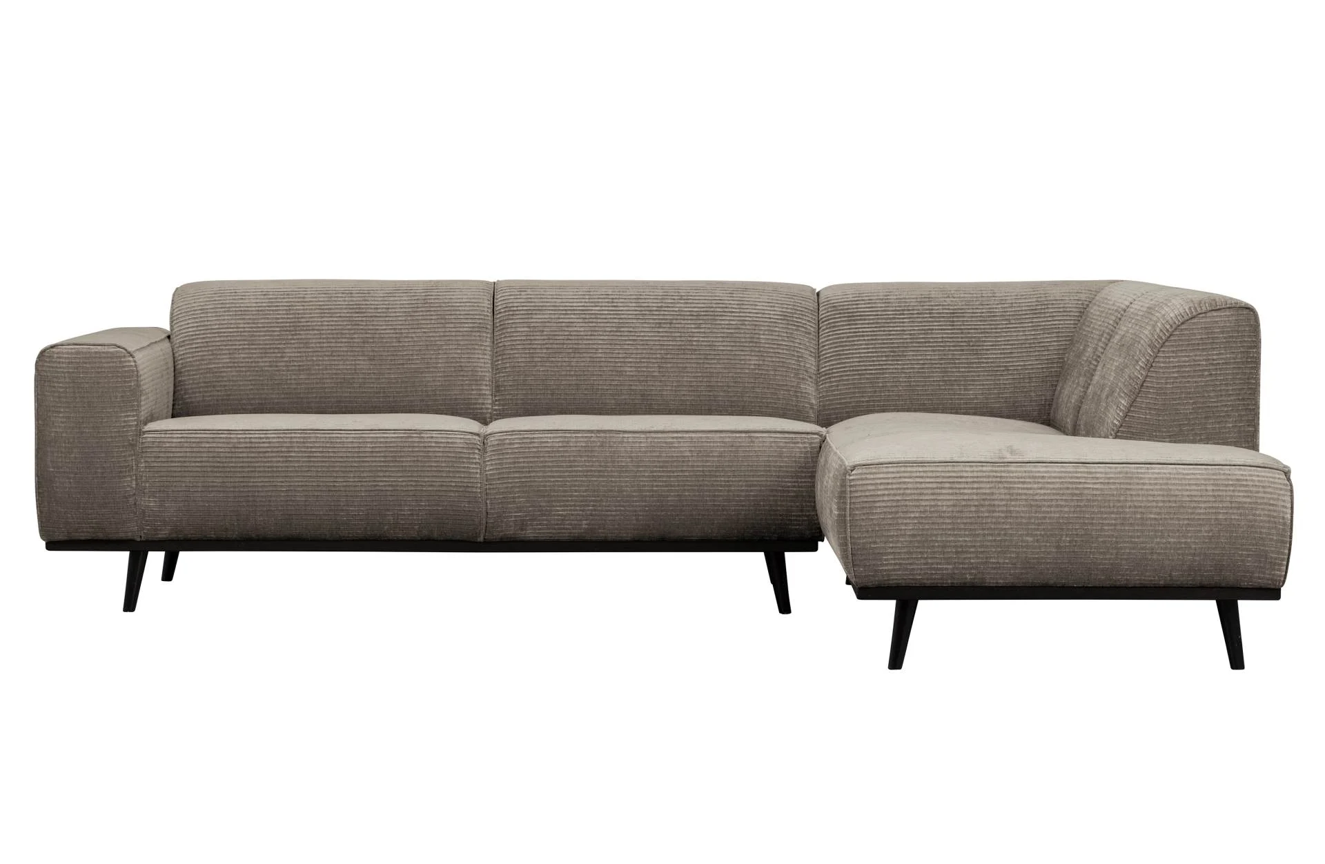 Ecksofa Statement Jacquard-Stoff, modern und klassisch, rechts, beige, 4-5 Sitzplätze
