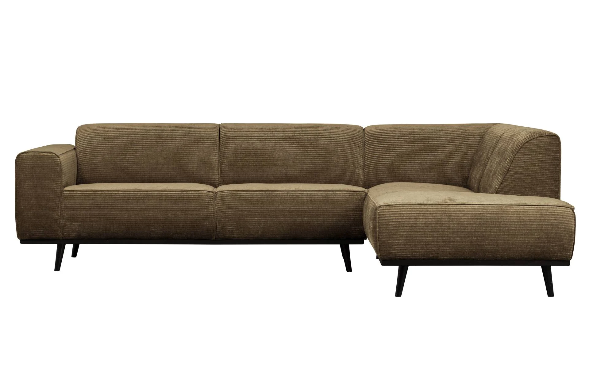 Ecksofa Statement aus Jacquard-Stoff, modern und gepolstert, rechts, braun, für 4–5 Personen
