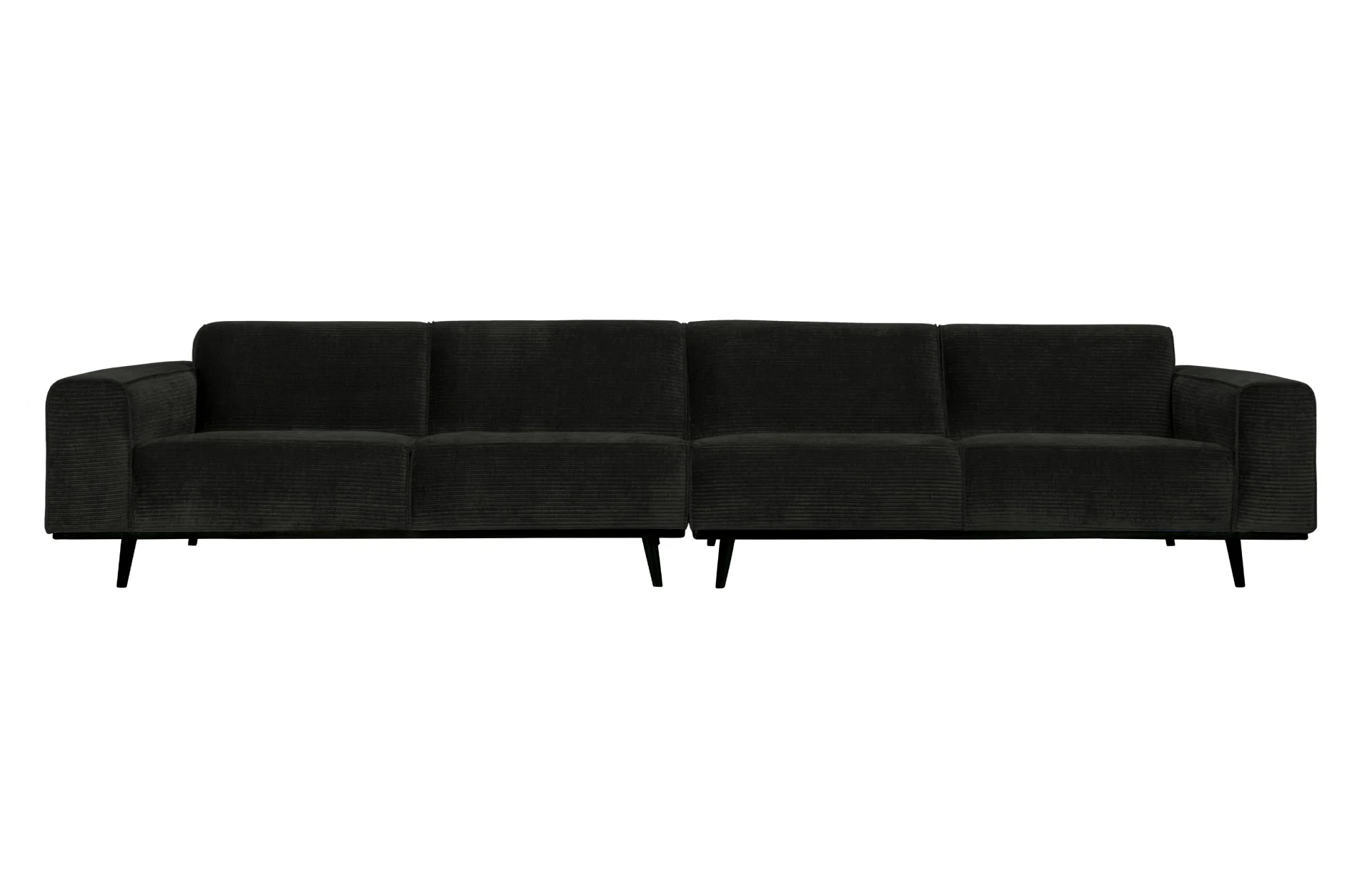 Sofa Statement XL aus gewebtem Jacquard, modern und klassisch, graphit, weich gepolstert - Woood