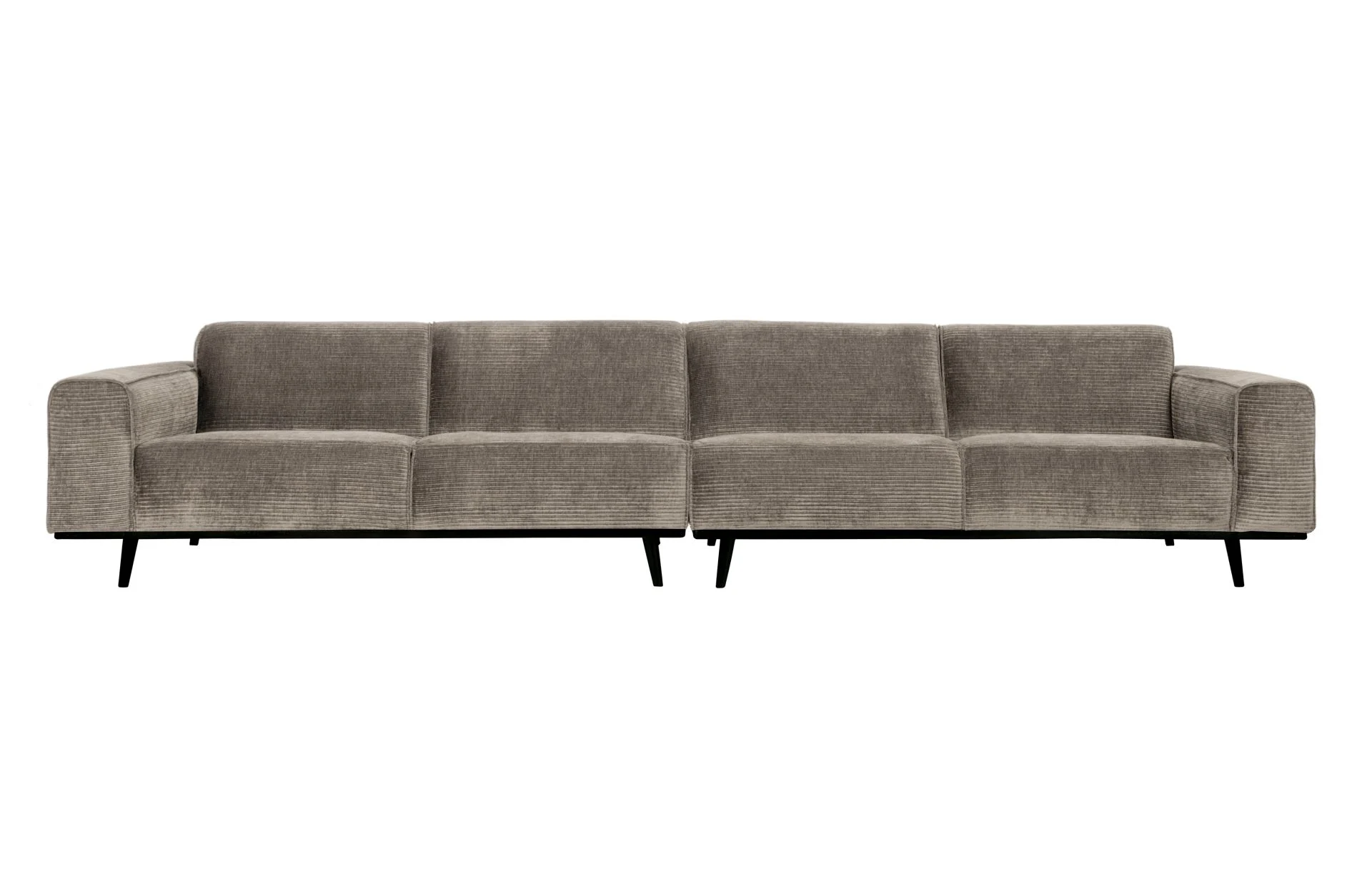 Sofa Statement XL aus Jacquard-Stoff, modern und klassisch, Beige, großzügige Sitzfläche für 4–5 Personen