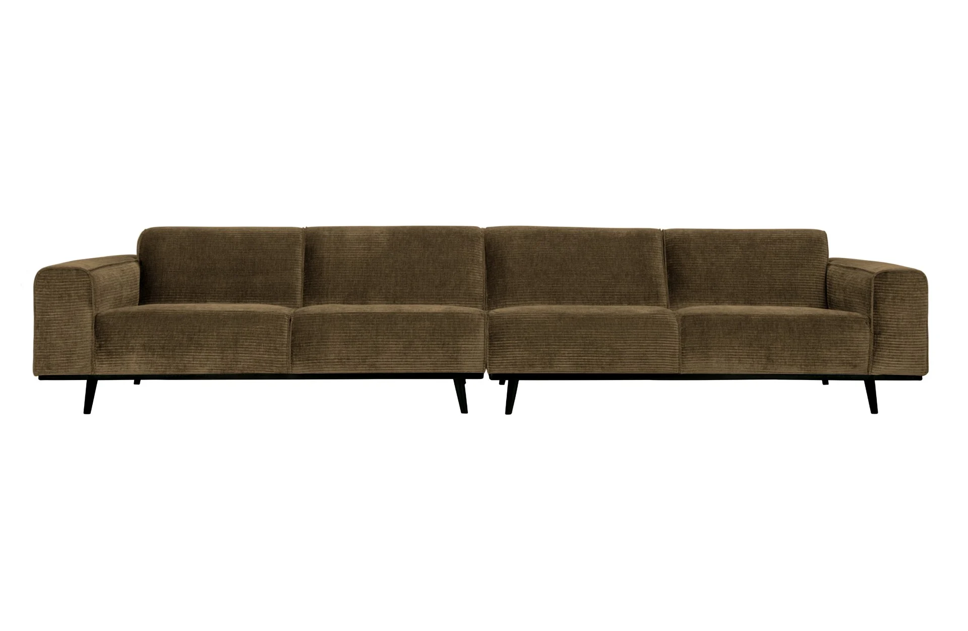 Sofa Statement XL aus Jacquard-Stoff, modern und klassisch, Braun, großzügig gepolstert