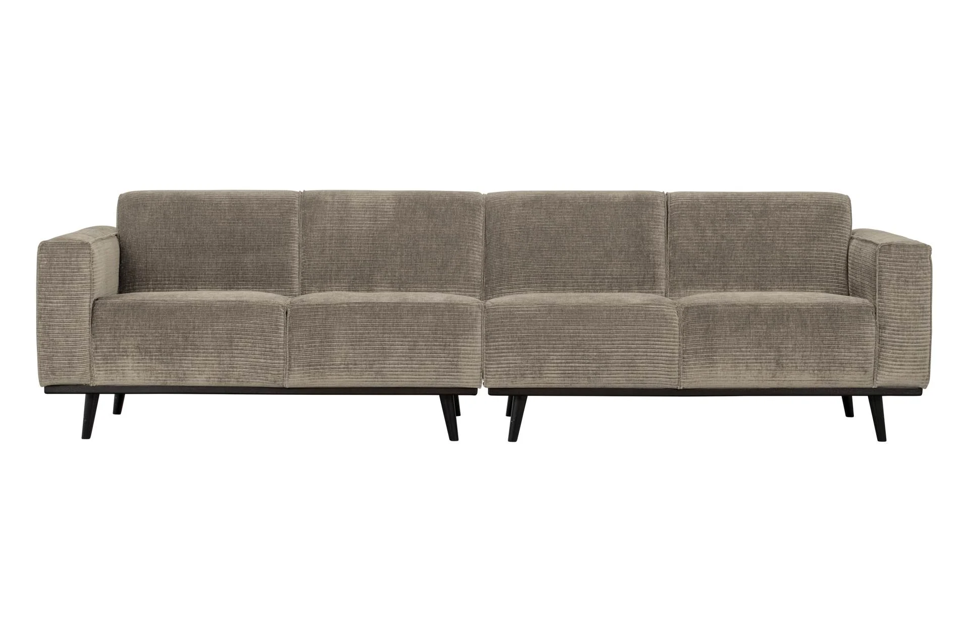 Sofa Statement L aus gewebtem Jacquard, modern und klassisch, beige, komfortabel für 3-4 Personen