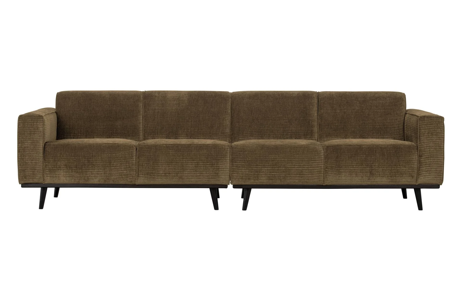 Sofa Statement L aus Jacquard-Stoff, modern und klassisch, Braun, elegantes Design für 3–4 Personen
