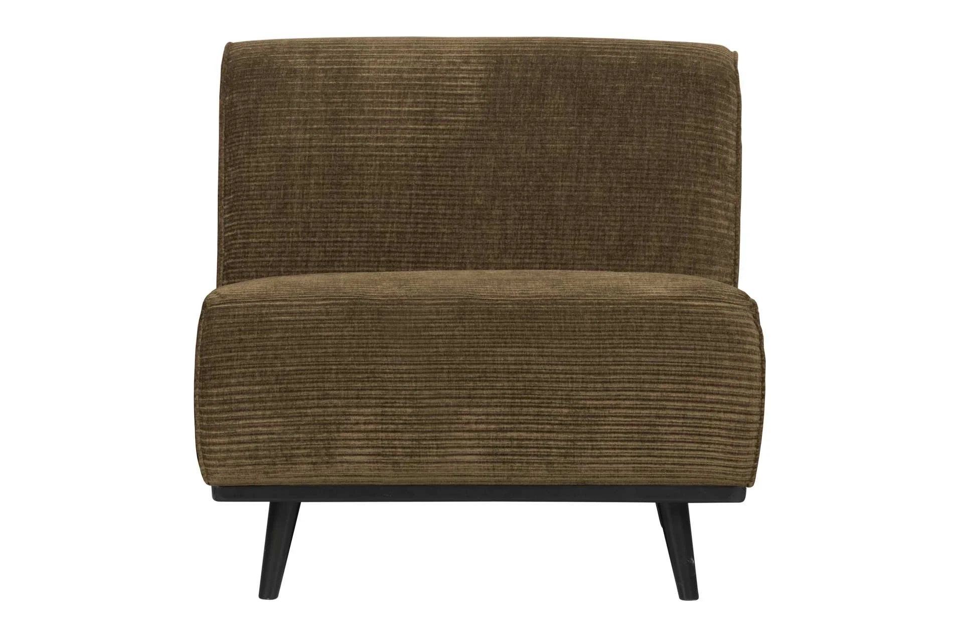 Modulsofa Statement aus Jacquard-Stoff, modern gepolstert, Braun, komfortabel für 1 Person