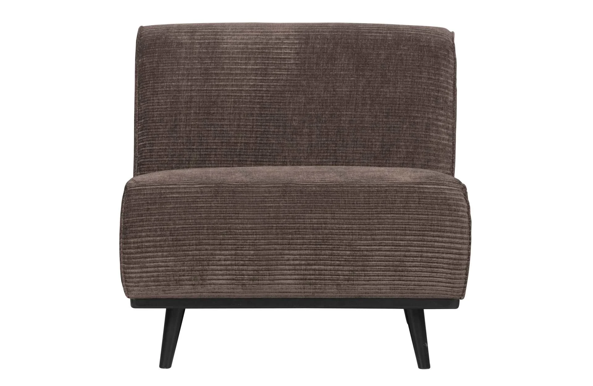 Modulsofa Einzel-Modul aus Jacquard-Stoff, modern gepolstert, Taupe, elegantes Design