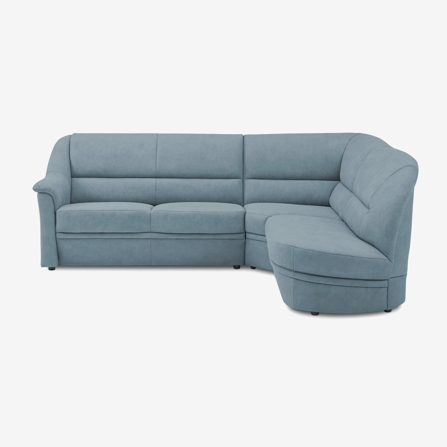 Ecksofa Fiora 3-teilig Steel