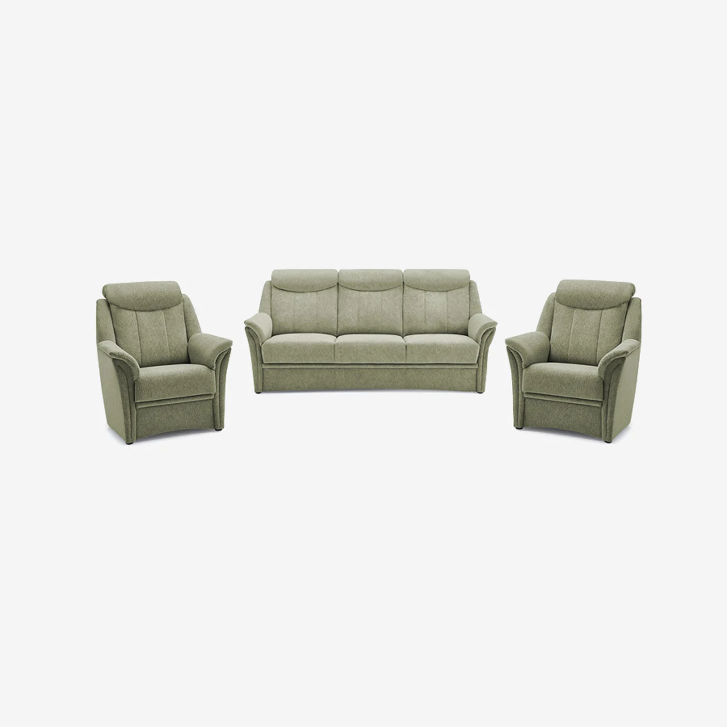 3-teiliges Sofa-Set Lugano Lind
