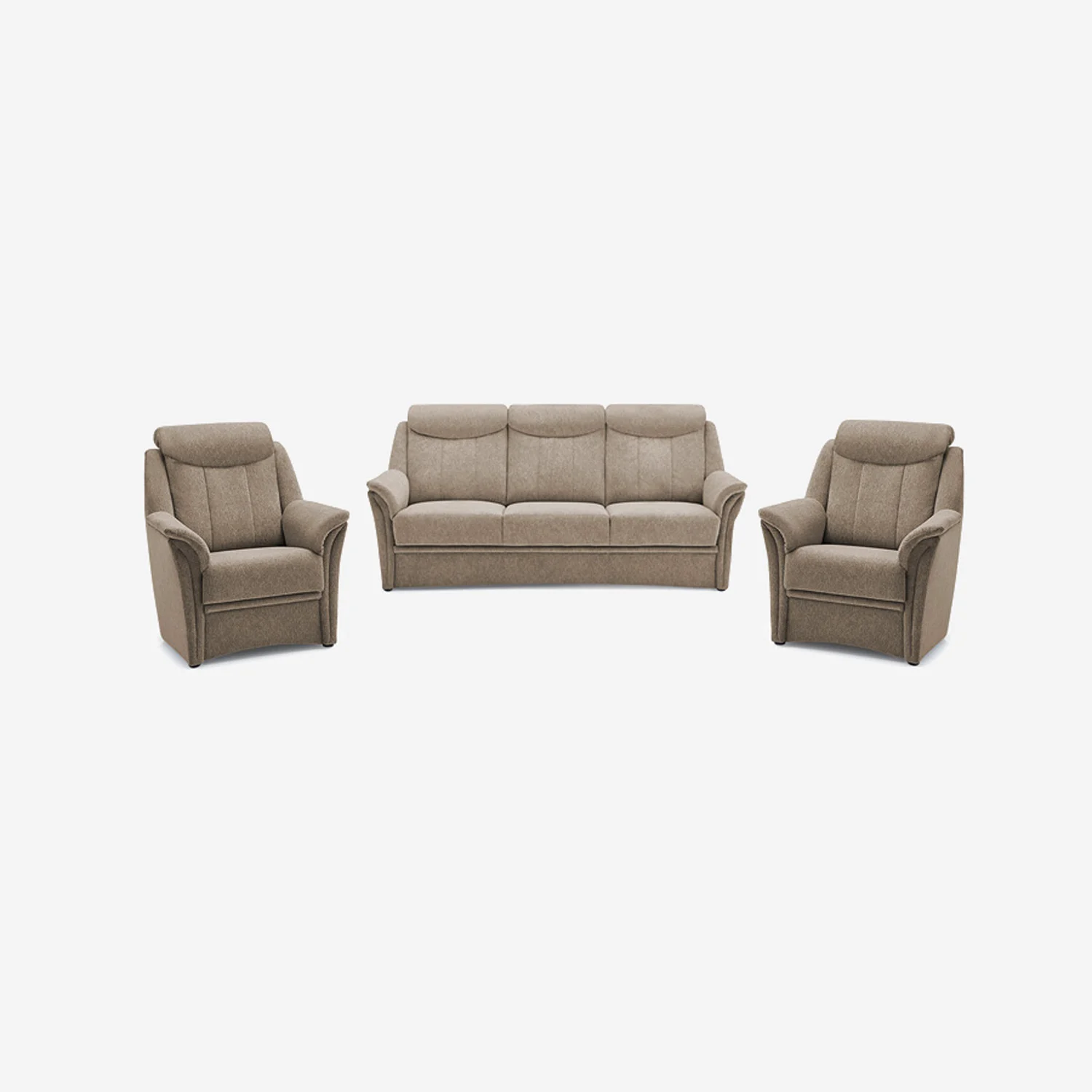 3-teiliges Sofa-Set Lugano Stone II